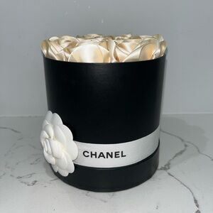 Chanel Black and Cream Flower Box